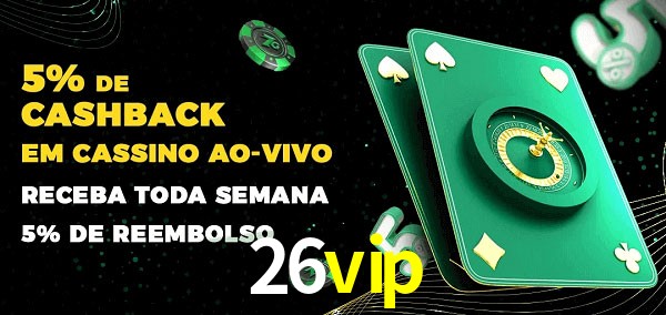 Promoções do cassino ao Vivo 26vip